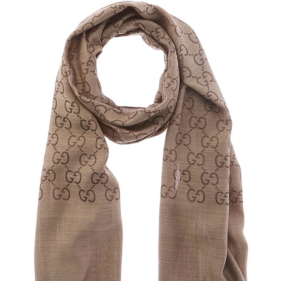 NWT Gucci GG Wool & Silk-Blend Scarf - Picture 2 of 2